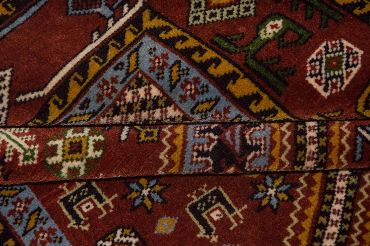 Afghansk matta - 148 x 118 cm - brun