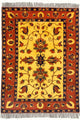 Afghansk matta - Hatshlu - 201 x 155 cm - gul