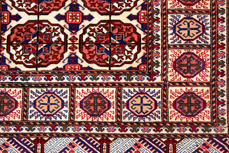 Runner Sidenmattor - afghanskt silke - 284 x 82 cm - röd