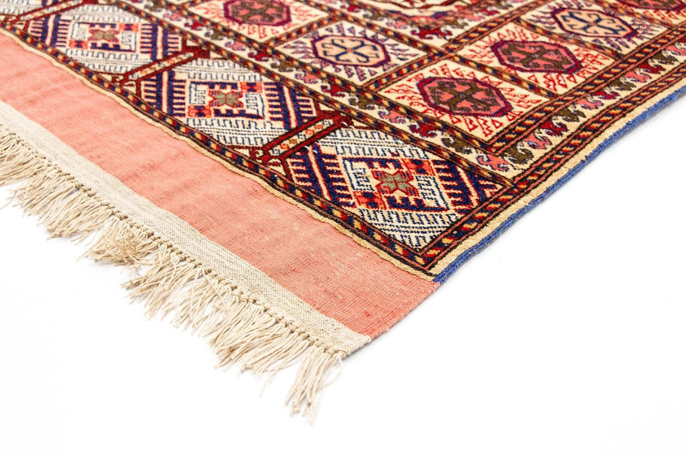 Runner Sidenmattor - afghanskt silke - 284 x 82 cm - röd