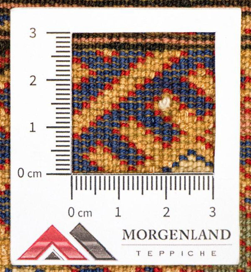 Runner Sidenmattor - afghanskt silke - 284 x 82 cm - röd