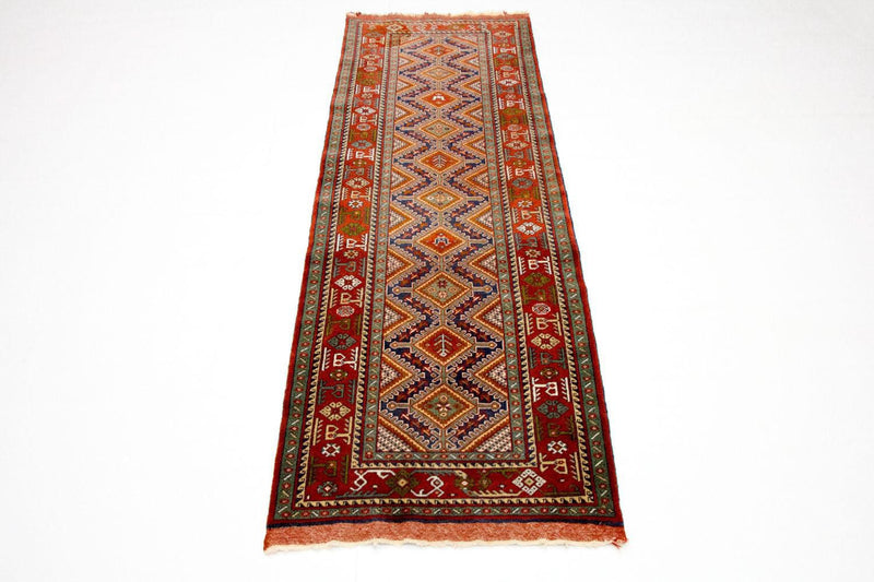 Runner Afghansk matta - 194 x 75 cm - röd