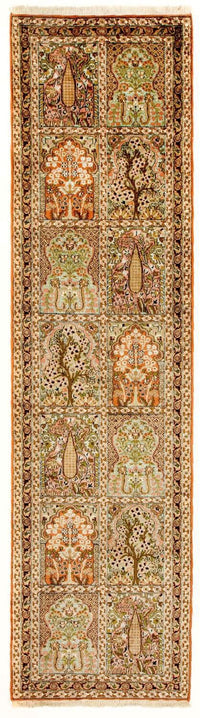 Runner Sidenmatta - Kashmir Silk - 313 x 82 cm - flerfärgad