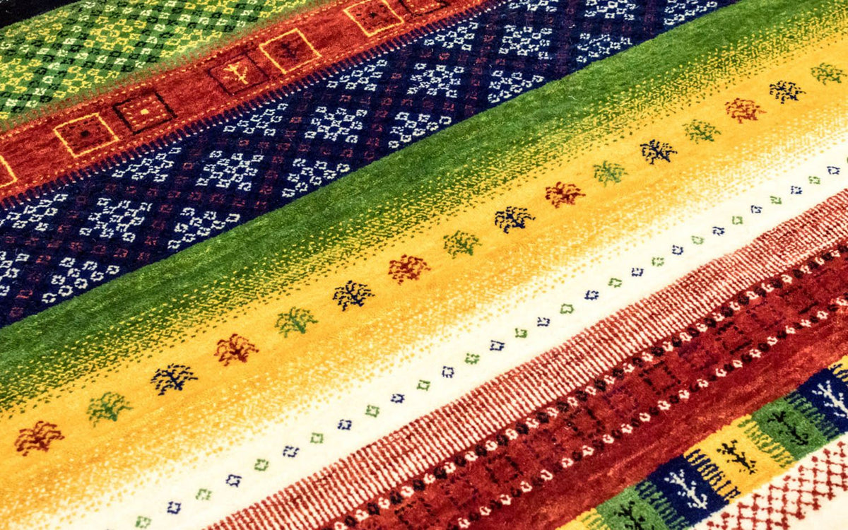 Gabbeh-matta - Loribaft Persian - 241 x 172 cm - färgad