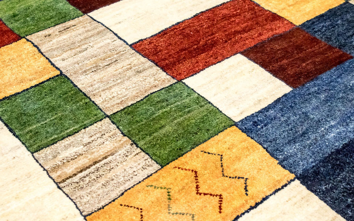 Gabbeh-matta - Loribaft Persian - 249 x 175 cm - färgad