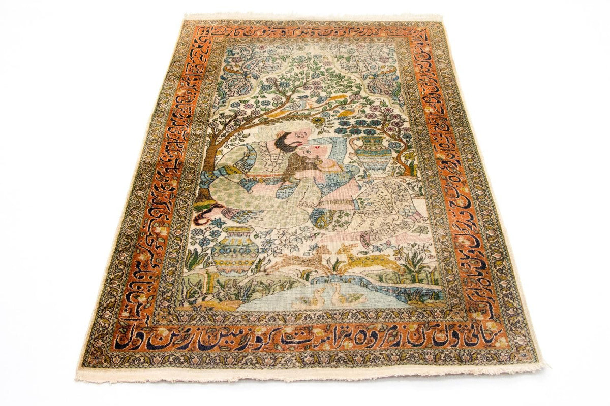 Sidenmatta - Kashmir Silk - 150 x 92 cm - flerfärgad