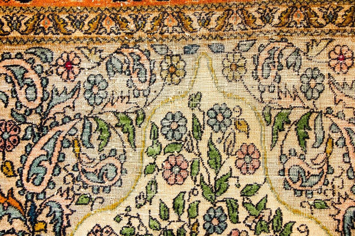 Sidenmatta - Kashmir Silk - 150 x 92 cm - flerfärgad