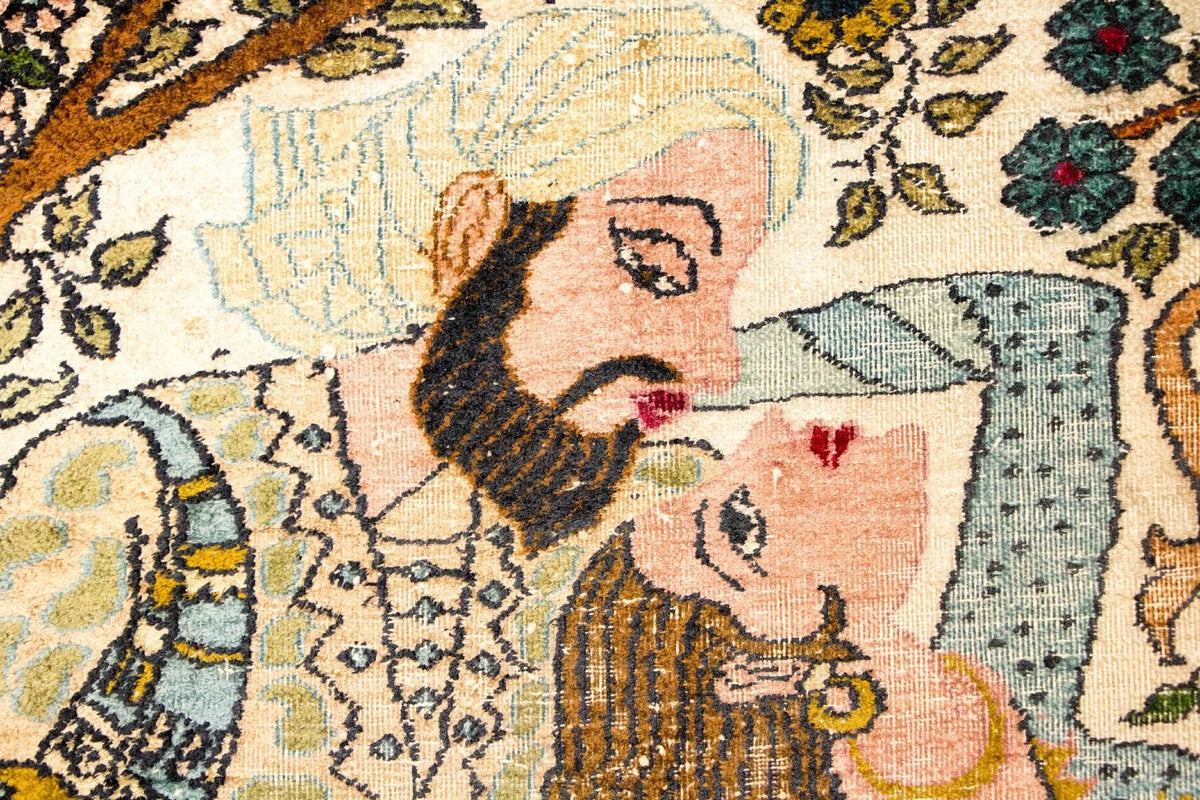 Sidenmatta - Kashmir Silk - 150 x 92 cm - flerfärgad