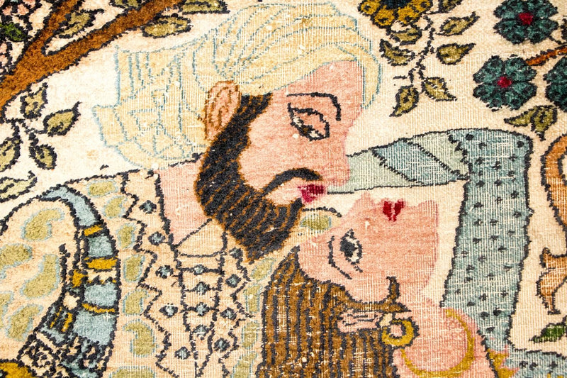 Sidenmatta - Kashmir Silk - 150 x 92 cm - flerfärgad