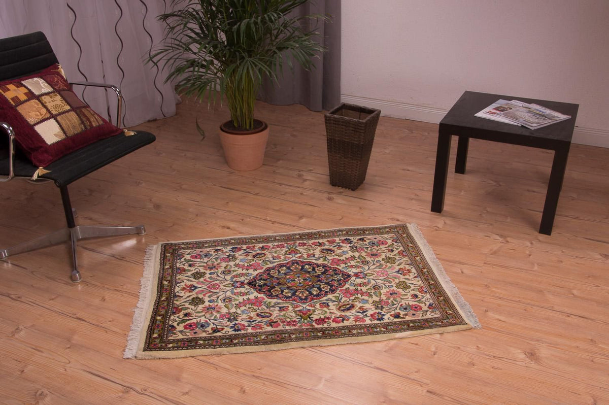 Persisk matta - Ghom - 110 x 77 cm - flerfärgad