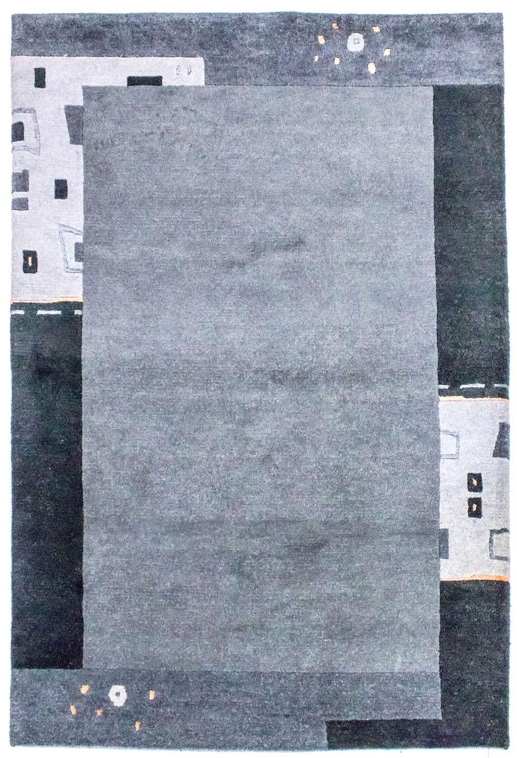 Nepal mattan - 180 x 124 cm - silver