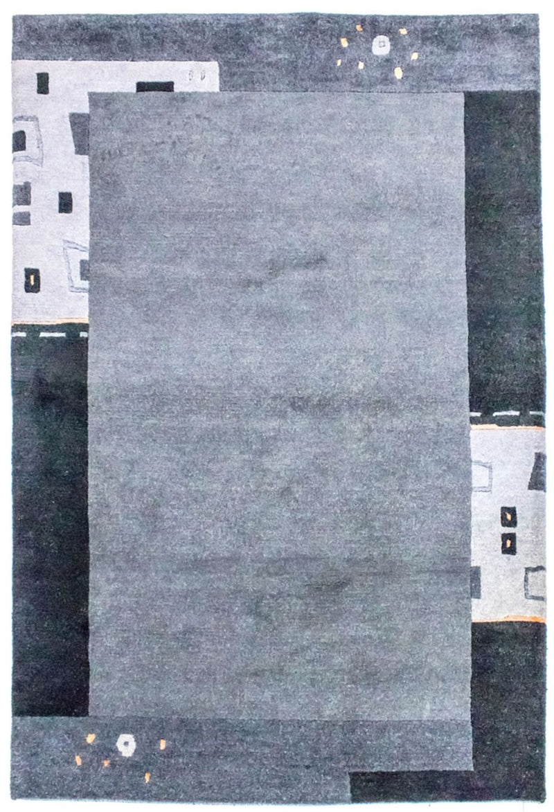 Nepal mattan - 180 x 124 cm - silver