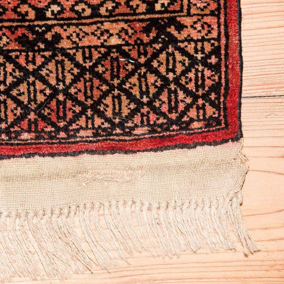 Afghansk matta - Bukhara - 191 x 123 cm - ljusröd