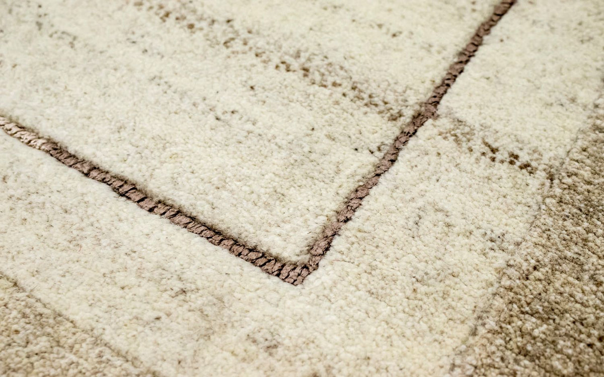 Nepal mattan - 187 x 125 cm - beige