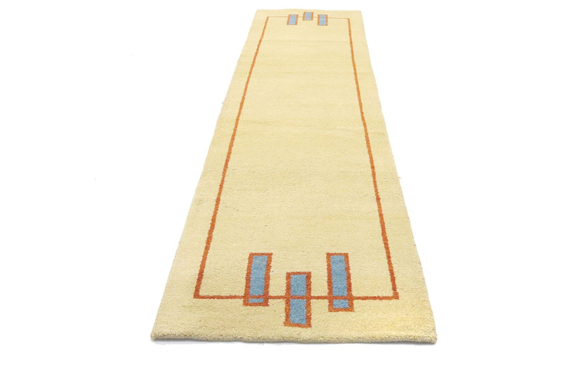 Runner Gabbeh-matta - Indus - 298 x 80 cm - beige