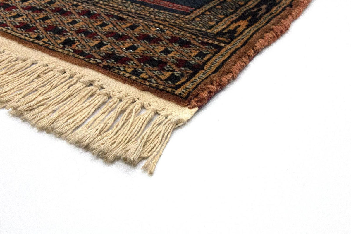 Afghansk matta - Bukhara kvadrat  - 47 x 44 cm - blå