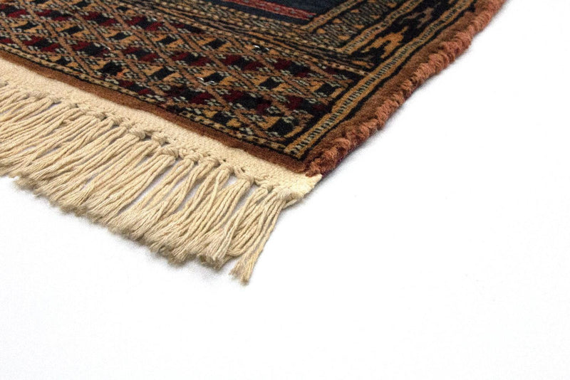 Afghansk matta - Bukhara kvadrat  - 47 x 44 cm - blå
