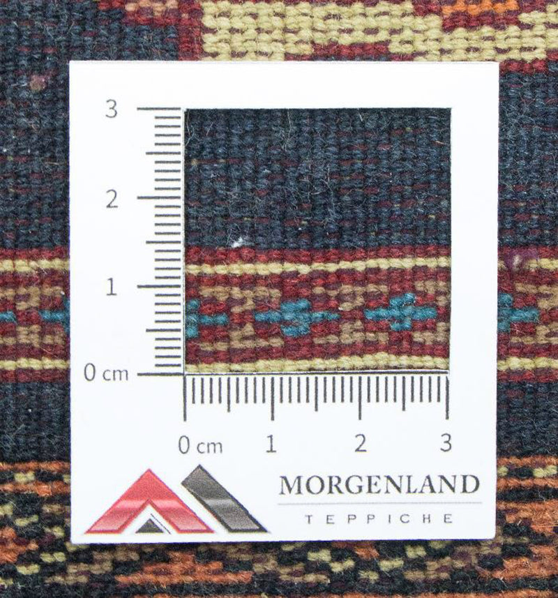 Afghansk matta - Bukhara kvadrat  - 47 x 44 cm - blå