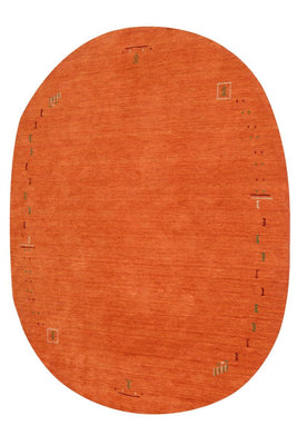 Gabbeh-matta - Indus runt  - 200 x 200 cm - orange