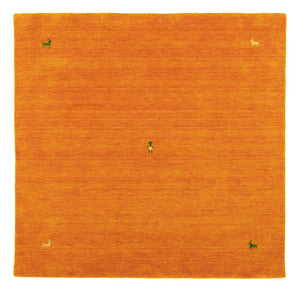 Gabbeh-matta - Indus kvadrat  - 250 x 250 cm - orange