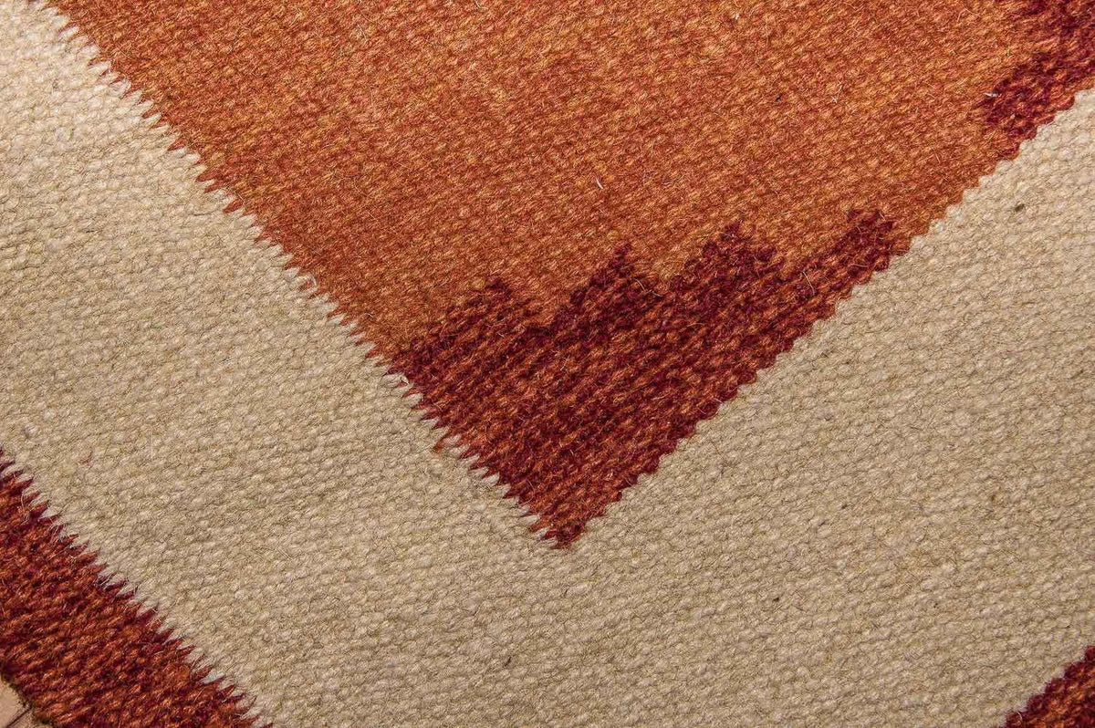 Kelim matta - trendig - 200 x 140 cm - orange