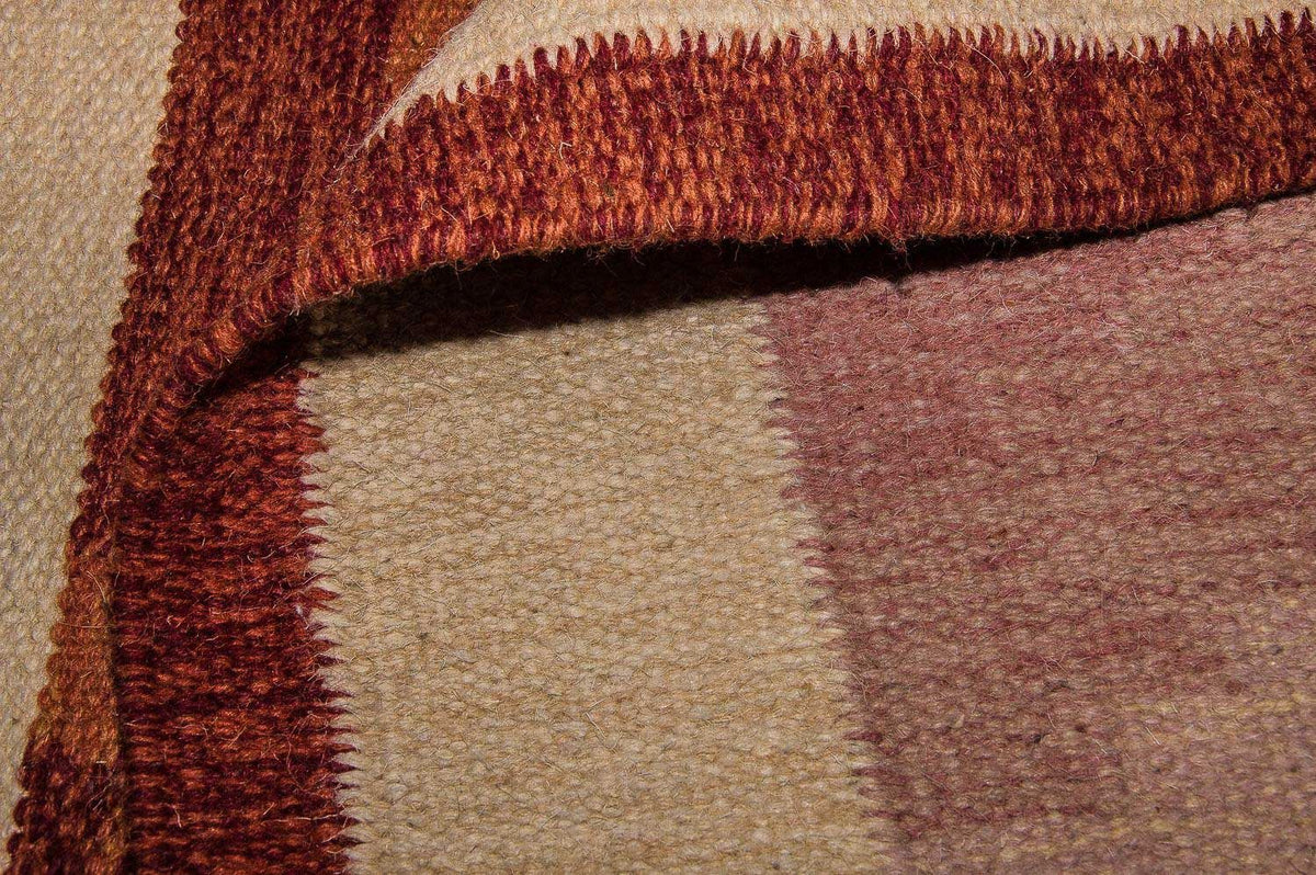 Kelim matta - trendig - 200 x 140 cm - orange