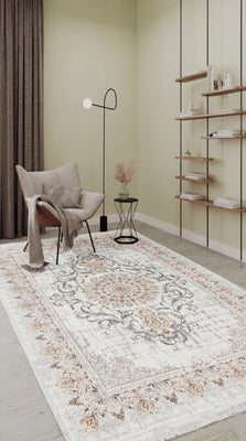 Orientalisk vävd matta - Saffron Sensations - rektangulär