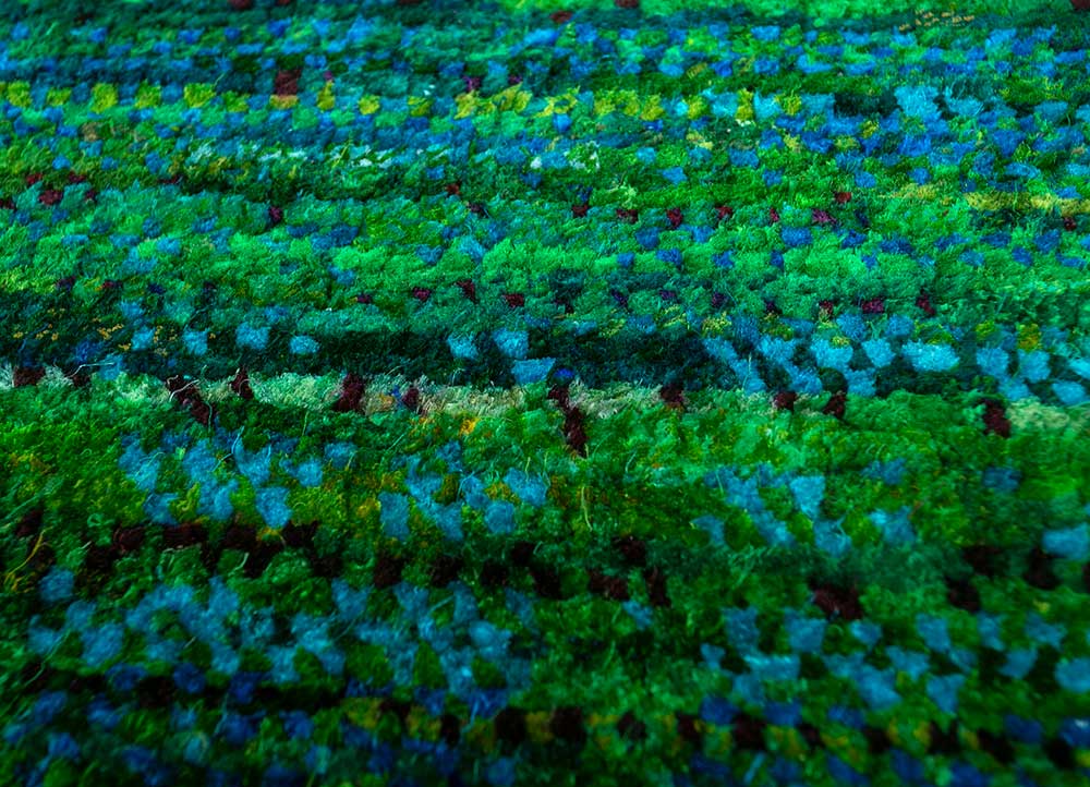 Designermatta - 300 x 240 cm - grön