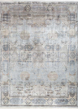 Designermatta - 300 x 240 cm - ljusgrå