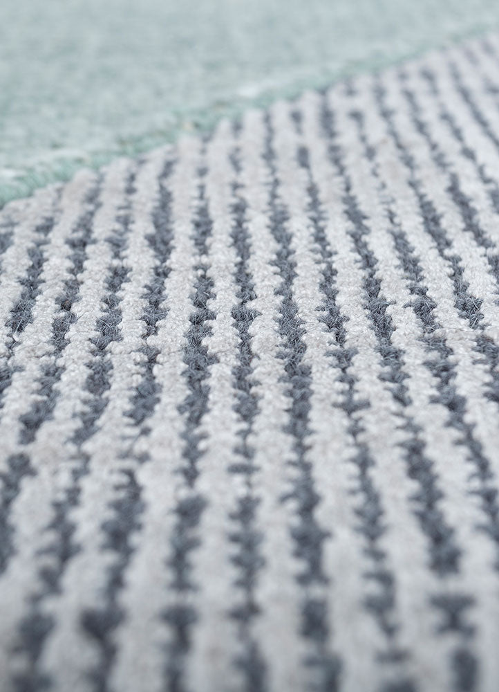 Modern matta - 228 x 163 cm - ljusblå