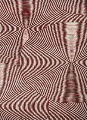 Ullmatta - 465 x 263 cm - röd