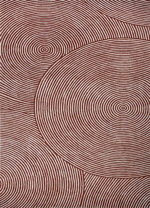 Ullmatta - 465 x 263 cm - röd