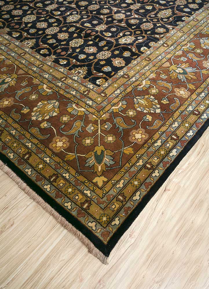 Ullmatta - 450 x 360 cm - blå