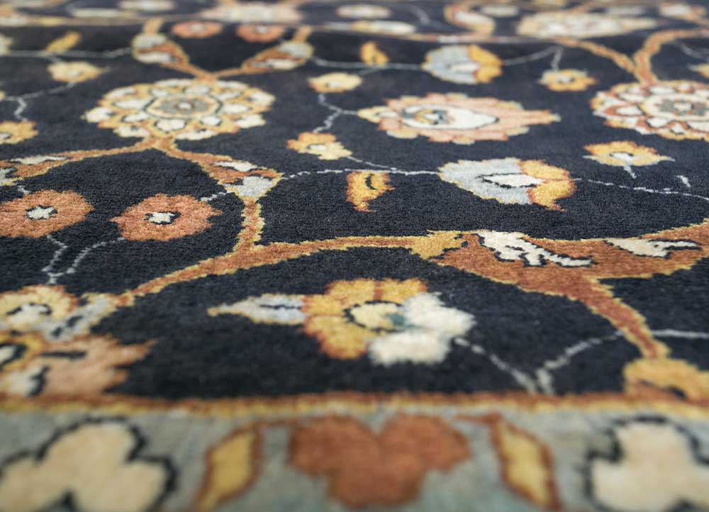 Ullmatta - 450 x 360 cm - blå