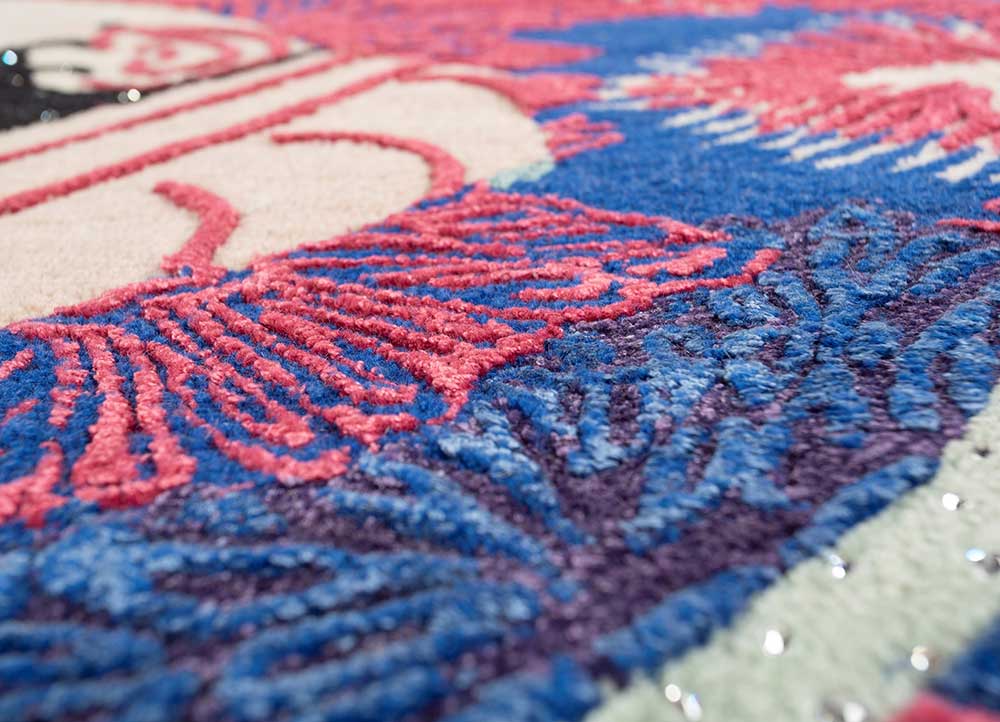 Ullmatta - 240 x 120 cm - blå