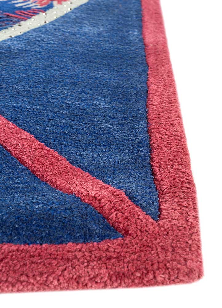 Ullmatta - 240 x 120 cm - blå