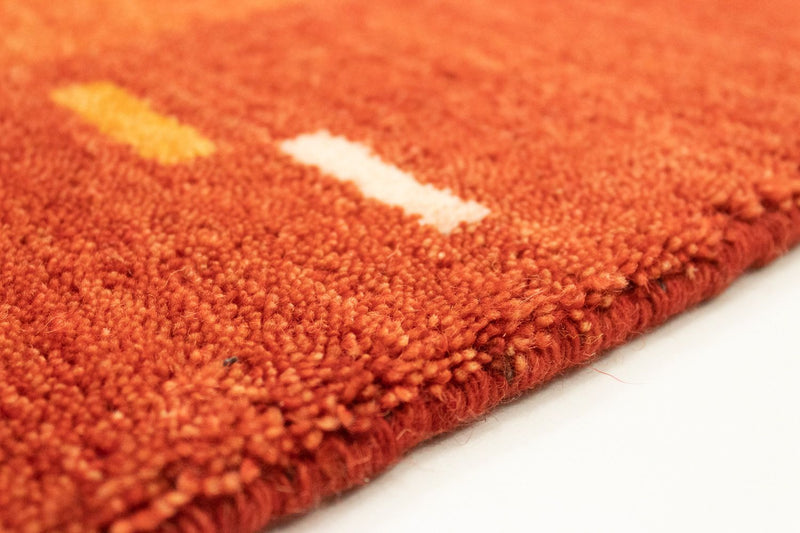 Gabbeh-matta - Indus - 180 x 120 cm - röd