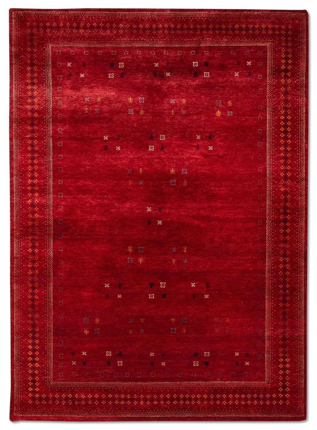 Gabbeh-matta - Loribaft Persian - 250 x 200 cm - röd
