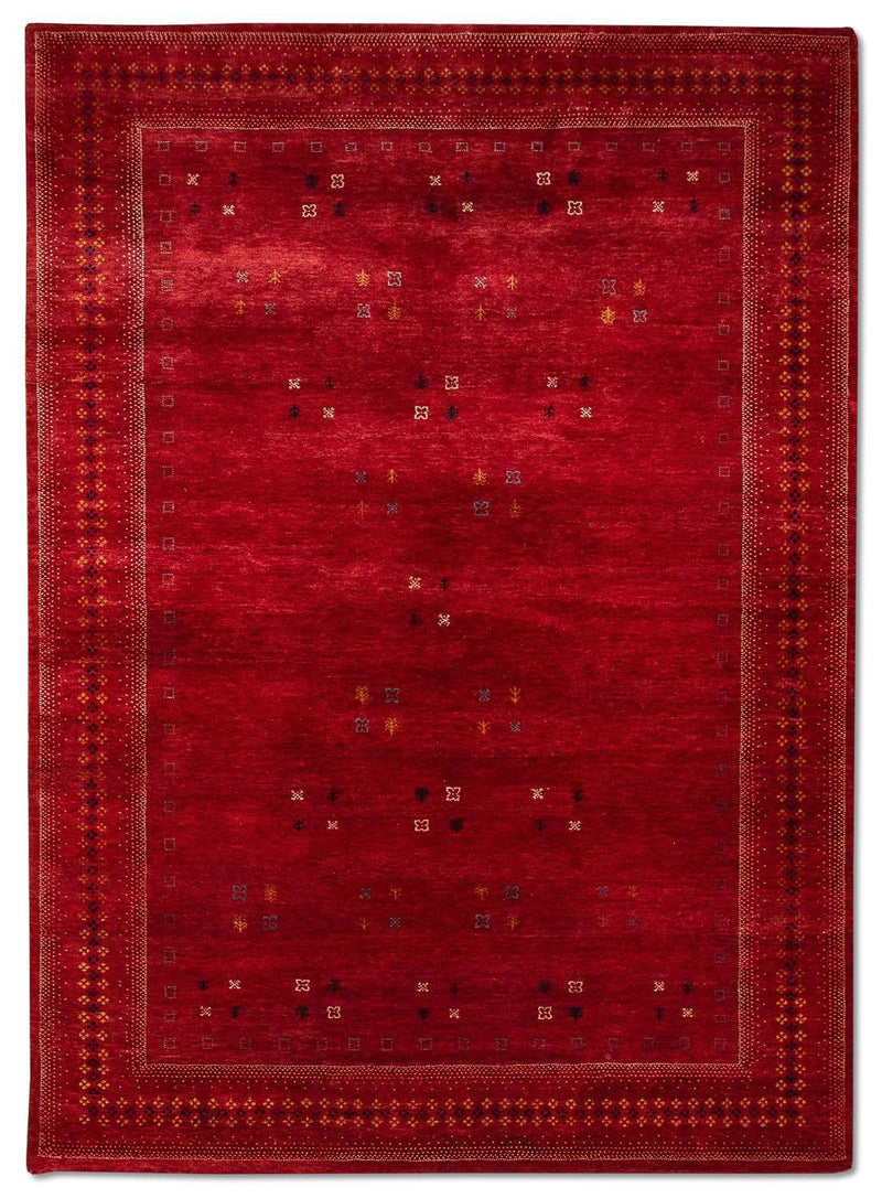 Gabbeh-matta - Loribaft Persian - 400 x 300 cm - röd
