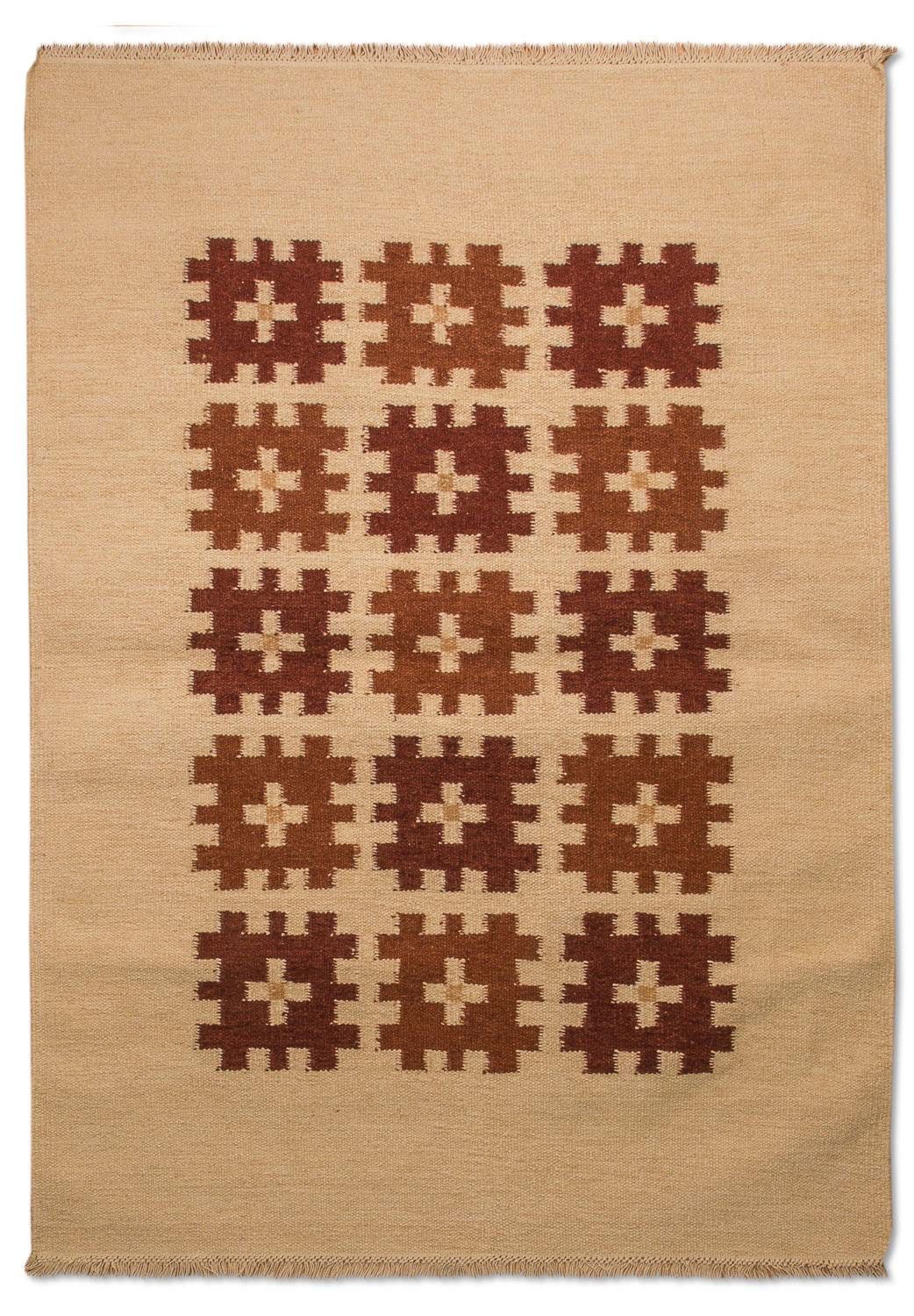 Kelim matta - trendig - 180 x 120 cm - röd