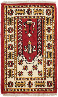 Oriental Carpet - 90 x 60 cm - röd