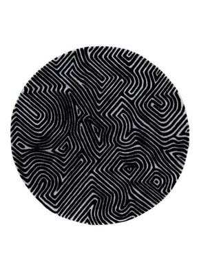 Mattan runt  - 180 x 180 cm - grått