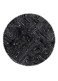 Mattan runt  - 180 x 180 cm - grått