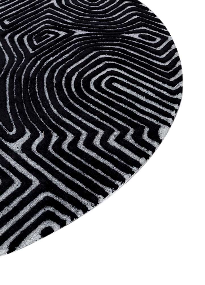 Mattan runt  - 180 x 180 cm - grått