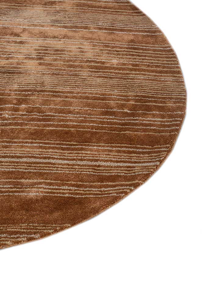 Ullmatta runt  - 120 x 120 cm - orange