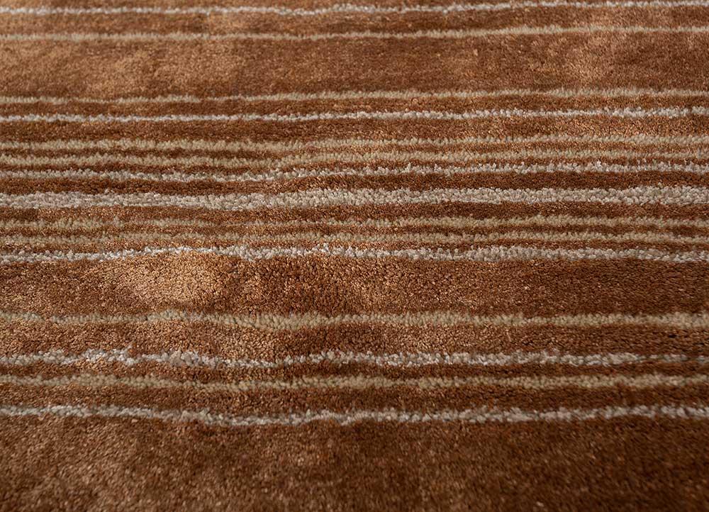 Ullmatta runt  - 120 x 120 cm - orange