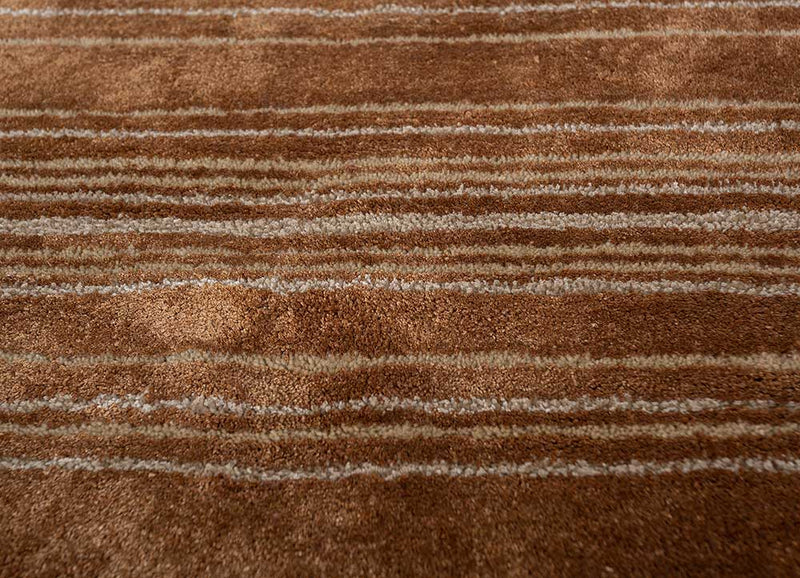 Ullmatta runt  - 120 x 120 cm - orange