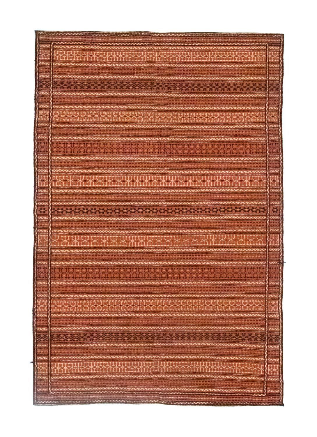 Kelim Carpet - orientalisk matta - 242 x 166 cm - brun