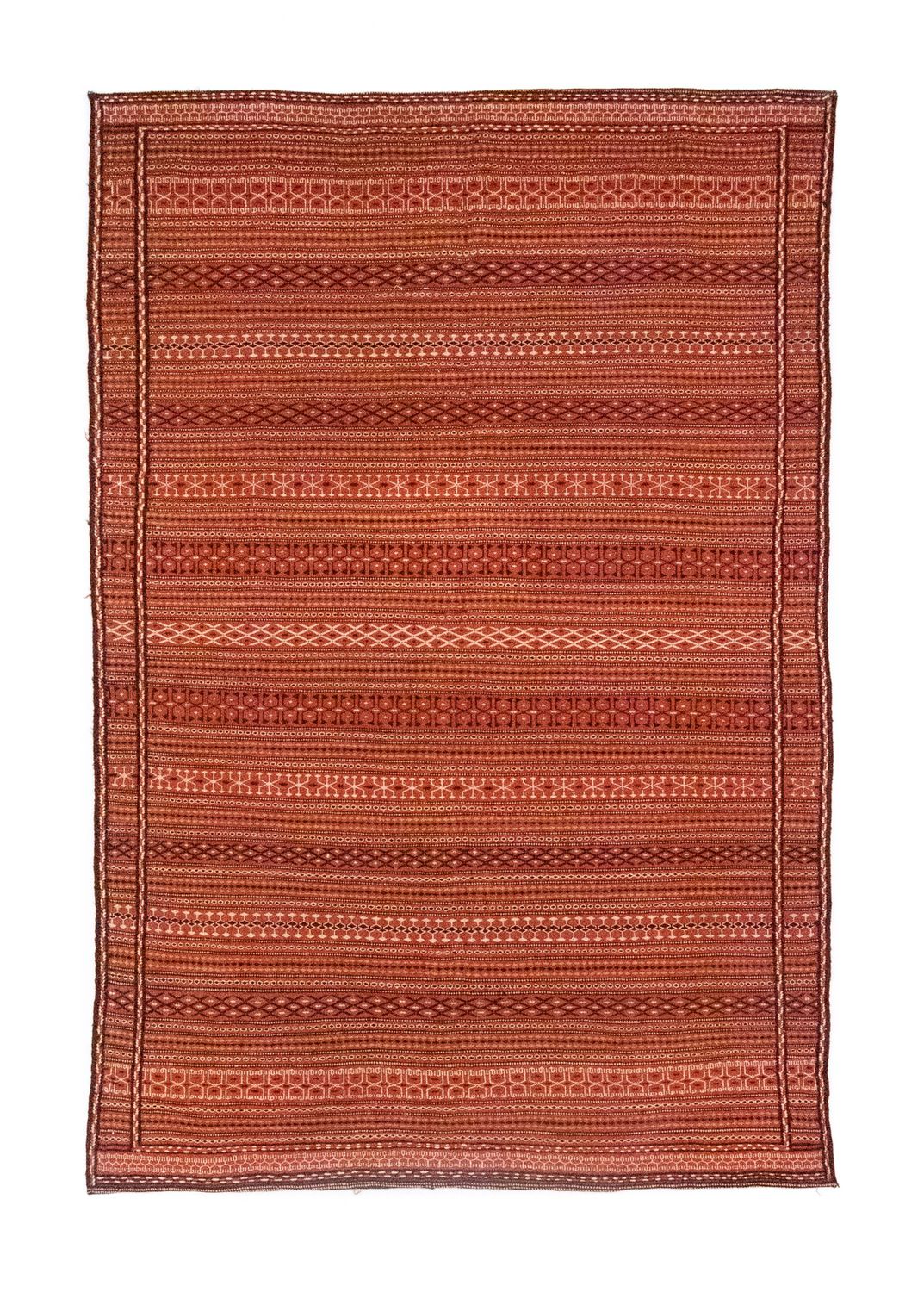 Kelim Carpet - orientalisk matta - 242 x 166 cm - brun
