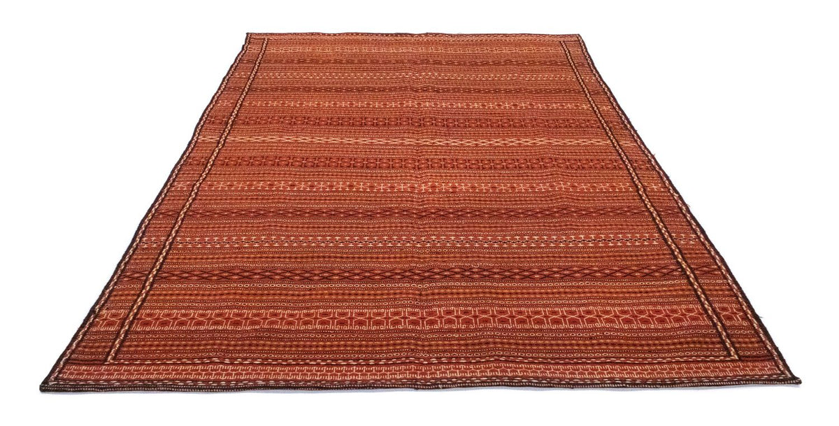 Kelim Carpet - orientalisk matta - 242 x 166 cm - brun